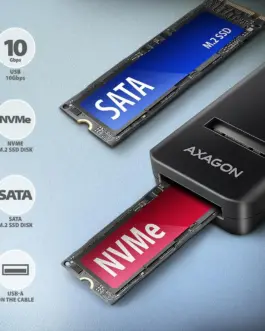 Alternative view of AXAGON адаптер Gen 2 M.2 NVMe/SATA SSD AMD2-AM USB-A