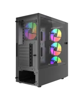 Gembird кутия за компютър Midi Tower Fornax 4300 ATX черен