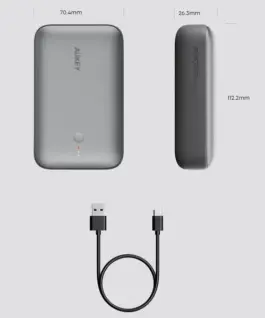 Alternative view of AUKEY Mini външна батерия 20000mAh 22.5W 2xU PB-Y57