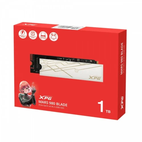 Alternative view of Adata SSD XPG MARS 980 BLADE 1TB PCIe 5x4 14/10 GB/s M2