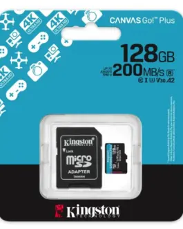 Alternative view of Kingston microSD 128GB CanvasGo! Plus 200MB/s A2 U3 V30 + адаптер