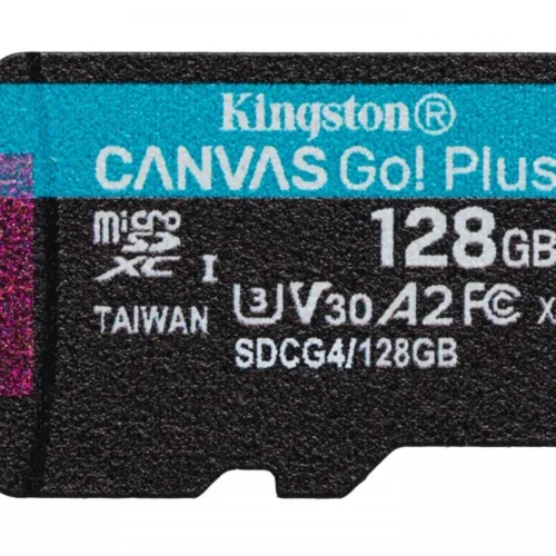Kingston microSD 128GB CanvasGo! Plus 200MB/s A2 U3 V30 + адаптер