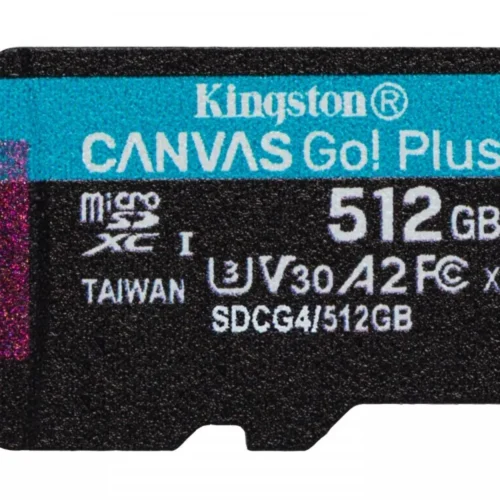 Kingston microSD 64GB CanvasGo! Plus 200MB/s A2 U3 V30 + адаптер