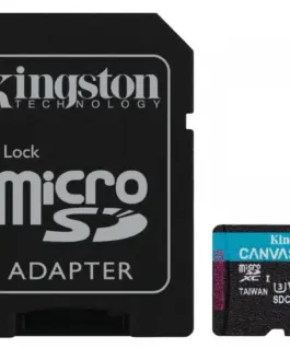 Kingston microSD 1TB CanvasGo! Plus 200MB/s A2 U3 V30 + адаптер