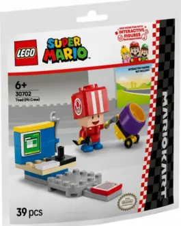 Alternative view of LEGO Bricks Super Mario 30702 Mario Kart - Toad (Pit Crew)