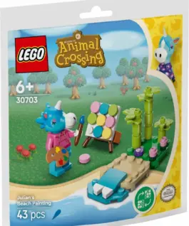 Alternative view of LEGO Bricks Animal Crossing 30703 Julians Beach Painting