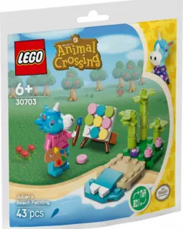 Alternative view of LEGO Bricks Animal Crossing 30703 Julians Beach Painting