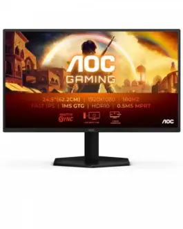 AOC Monitor 25G42E 24.5 inches 180Hz Fast IPS HDMI DP