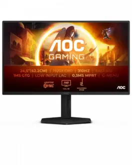 AOC Monitor 25G4SXU 24.5 inches 300Hz Fast IPS HDMIx2 DP Pivot