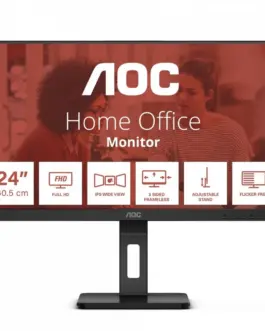 AOC Monitor 24E3QAF 23.8 инча IPS HDMI DP Pivot Speakers