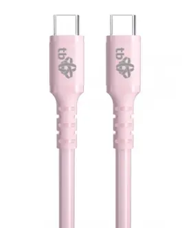 TB USB C - USB C 60W jelly кабел 1m розов