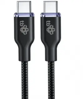 TB USB C - USB C 60W Glamour кабел 1.5m черен