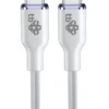 TB USB C - USB C 60W Glamour кабел 1.5m бял