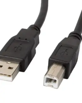 Lanberg кабел USB 2.0 AM-BM 3M черен