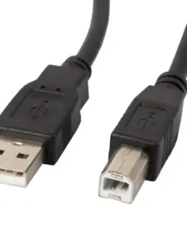 Lanberg кабел USB 2.0 AM-BM 5M черен