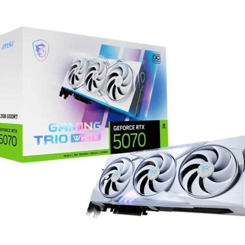 MSI видео карта GeForce RTX 5070 12G GAMING TRIO OC бял GDDR7 192bit
