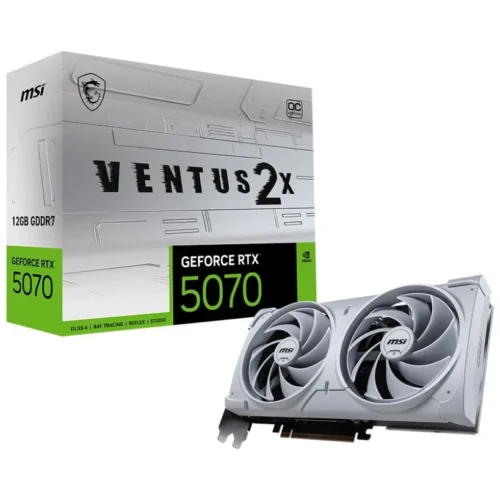 MSI видео карта GeForce RTX 5070 12G VENTUS 2X OC бял GDDR7 192bit