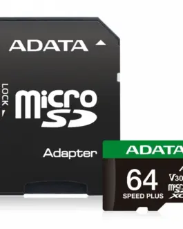 Adata microSD Speed Plus card 64GB UHS1 U3 V30 A2 160/140 MB/s