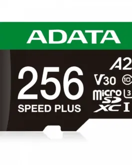 Alternative view of Adata microSD Speed Plus card 256GB UHS1 U3 V30 A2 180/160 MB/s