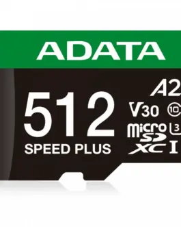Alternative view of Adata microSD Speed Plus card 512GB UHS1 U3 V30 A2 180/160 MB/s