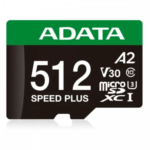 Alternative view of Adata microSD Speed Plus card 512GB UHS1 U3 V30 A2 180/160 MB/s