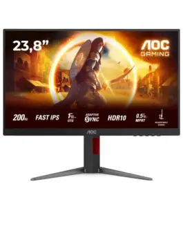 AOC Monitor 24G4HA 23.8 inches Fast IPS 200Hz HDMIx2 DP Pivot Speakers