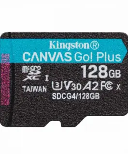 Kingston памет card microSD 128GB Canvas Go! Plus 200MB/s A2 U3 V30