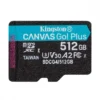 Kingston памет card microSD 512GB Canvas Go! Plus 200MB/s A2 U3 V30