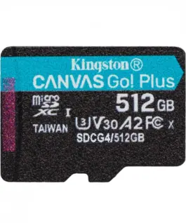 Kingston памет card microSD 512GB Canvas Go! Plus 200MB/s A2 U3 V30