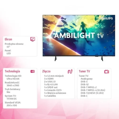 Philips TV LED 43 inches 43PUS8010/12