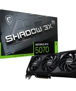 MSI видео карта GeForce RTX 5070 12G SHADOW 3X OC GDDR7 192bit HDMI/DP