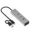 i-tec Universal Charging Metal HUB 2xUSB-C/2xUSB-A PD 85W