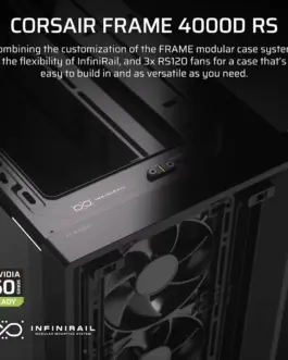 Alternative view of Corsair FRAME 4000D RS черен Mid Tower ATX