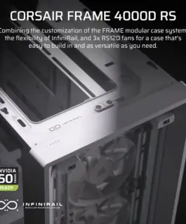 Alternative view of Corsair FRAME 4000D RS бял Mid Tower ATX