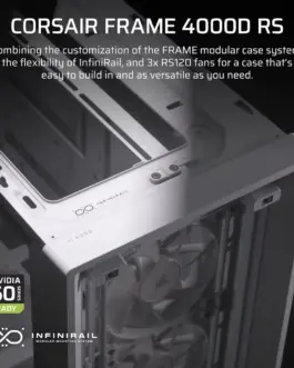 Alternative view of Corsair FRAME 4000D RS бял Mid Tower ATX
