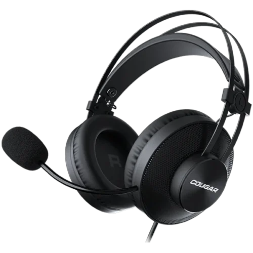 Геймърски слушалки COUGAR Immersa Essential 40mm Driver: High-quality Stereo Sound 9.7mm Noise Cancellation Cardioid Mic
