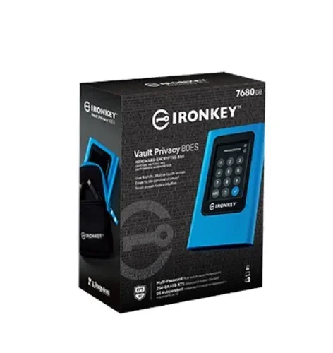 Alternative view of Kingston Zewnętrzny SSD диск IKVP80ES 7680GB USB3.2 Gen1 Szyfrowany