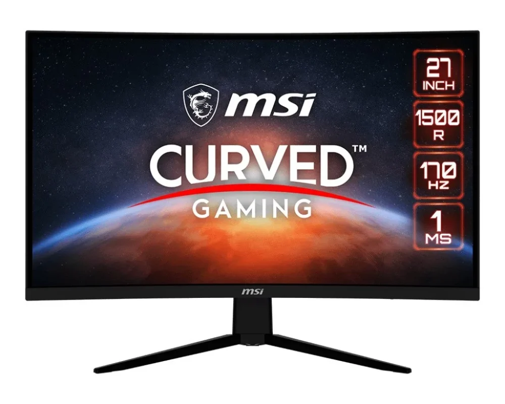 MSI Monitor 27 inches G273CQ LED/QHD/Curved/170Hz/черен