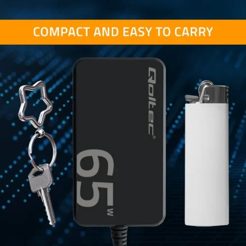Qoltec зарядно 65W PD 5V 20V 3.25A USB C 3.1