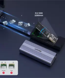 Alternative view of Unitek Enclosure M.2 SSD PCIe/ NVMe,USB4 40GBPs, S1226