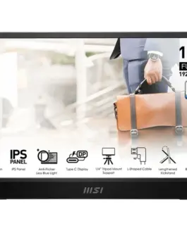 MSI Monitor 15.6 inches PRO MP161 E2U LED/FHD/Flat/60Hz/gray