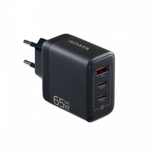 Adata зарядно 65W GaN USB 2xUSBC 1xUSBA PD QC