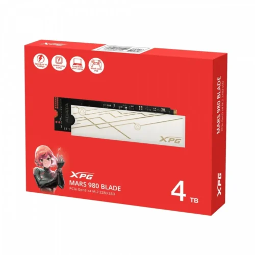 Alternative view of Adata SSD XPG MARS 980 BLADE 4TB PCIe 5x4 14/13 GB/s M2
