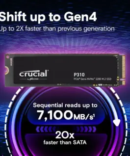 Alternative view of Crucial SSD P310 4TB M.2 NVMe PCIe 4.0 2280 7100/6000