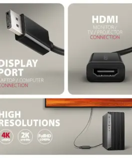 Alternative view of AXAGON RVD-HI20N адаптер activ e DP - HDMI 4K/60Hz