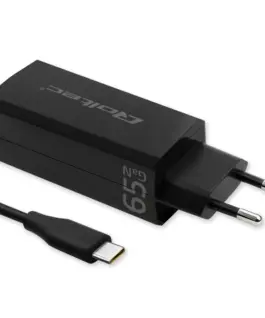 Alternative view of Qoltec 65W GaN зарядно 5V 20V 3A 3.25A USB C 3.1