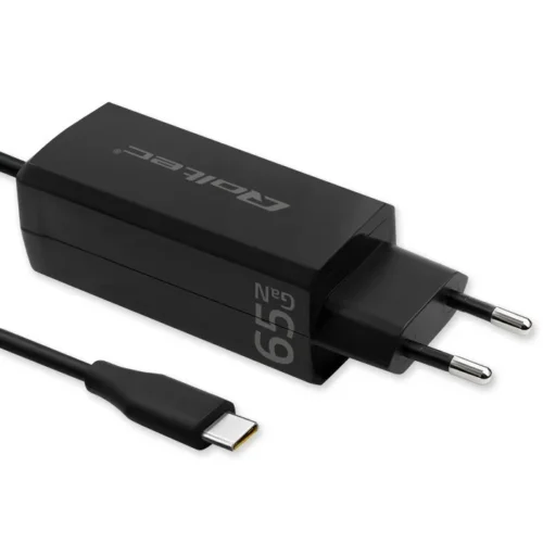 Alternative view of Qoltec 65W GaN зарядно 5V 20V 3A 3.25A USB C 3.1