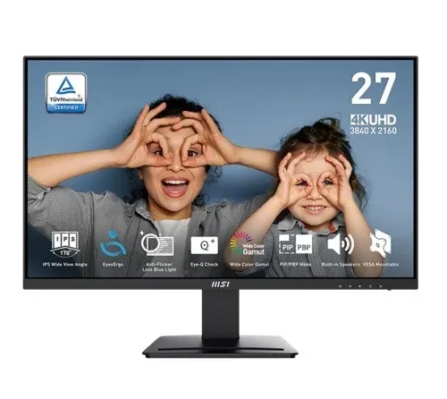 MSI Monitor 27 inches PRO MP273U LED/UHD/Flat/60Hz/черен