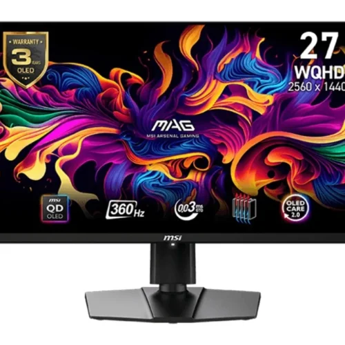 MSI Monitor 26.5 inches MAG 271QPX QD-OLED LED/WQHD/FLAT/360Hz/черен