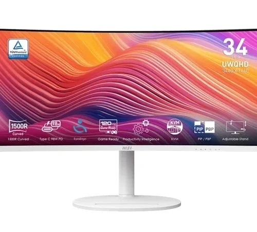 MSI Monitor Modern MD342CQPW 34 inch/LED/UWQHD/Curved/120Hz/черен